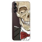 Senada Samsung Galaxy A54 İle Uyumlu Kılıf Silikon Desenli Resimli Uv Kapak Iskelet Adam