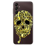 Senada Samsung Galaxy A54 İle Uyumlu Kılıf Silikon Desenli Resimli Uv Kapak Iskelet Caution