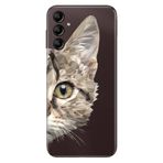 Senada Samsung Galaxy A54 İle Uyumlu Kılıf Silikon Desenli Resimli Uv Kapak Kedi Prisma