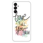 Senada Samsung Galaxy A54 İle Uyumlu Kılıf Silikon Desenli Resimli Uv Kapak Love Is All