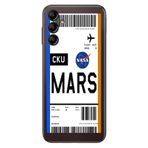 Senada Samsung Galaxy A54 İle Uyumlu Kılıf Silikon Desenli Resimli Uv Kapak Mars Uçak Bileti
