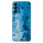 Senada Samsung Galaxy A54 İle Uyumlu Kılıf Silikon Desenli Resimli Uv Kapak Mavi Ametist