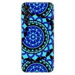 Senada Samsung Galaxy A54 İle Uyumlu Kılıf Silikon Desenli Resimli Uv Kapak Mavi Mandala,Color258