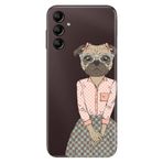 Senada Samsung Galaxy A54 İle Uyumlu Kılıf Silikon Desenli Resimli Uv Kapak Miss.Pug
