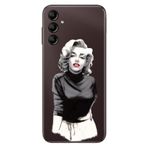 Senada Samsung Galaxy A54 İle Uyumlu Kılıf Silikon Desenli Resimli Uv Kapak Monroe