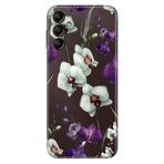 Senada Samsung Galaxy A54 İle Uyumlu Kılıf Silikon Desenli Resimli Uv Kapak Orkide Çiçek
