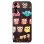 Senada Samsung Galaxy A54 İle Uyumlu Kılıf Silikon Desenli Resimli Uv Kapak Owl