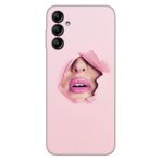 Senada Samsung Galaxy A54 İle Uyumlu Kılıf Silikon Desenli Resimli Uv Kapak Saklı Aşk