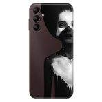 Senada Samsung Galaxy A54 İle Uyumlu Kılıf Silikon Desenli Resimli Uv Kapak Siyahlı Kadın
