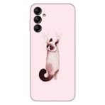 Senada Samsung Galaxy A54 İle Uyumlu Kılıf Silikon Desenli Resimli Uv Kapak Siyam Kedi