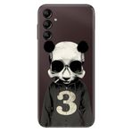 Senada Samsung Galaxy A54 İle Uyumlu Kılıf Silikon Desenli Resimli Uv Kapak Skull Panda