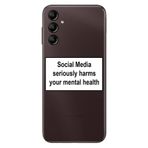 Senada Samsung Galaxy A54 İle Uyumlu Kılıf Silikon Desenli Resimli Uv Kapak Social Media