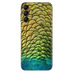 Senada Samsung Galaxy A54 İle Uyumlu Kılıf Silikon Desenli Resimli Uv Kapak Tavus Kuşu