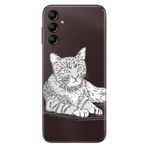 Senada Samsung Galaxy A54 İle Uyumlu Kılıf Silikon Desenli Resimli Uv Kapak Tekir