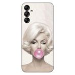 Senada Samsung Galaxy A54 İle Uyumlu Kılıf Silikon Desenli Resimli Uv Kapak Trend Marliyn