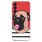 Senada Samsung Galaxy A54 İle Uyumlu Kılıf Silikon Desenli Resimli Uv Kapak Uyuşuk Pug