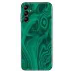 Senada Samsung Galaxy A54 İle Uyumlu Kılıf Silikon Desenli Resimli Uv Kapak Yeşil Ametist