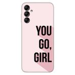 Senada Samsung Galaxy A54 İle Uyumlu Kılıf Silikon Desenli Resimli Uv Kapak You Go Girl