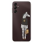 Senada Samsung Galaxy A54 İle Uyumlu Kılıf Silikon Desenli Resimli Uv Kapak Zebra Style