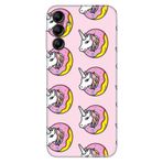 Senada Samsung Galaxy A55 İle Uyumlu Kılıf Desenli Baskılı Silikon Unicorn Donut