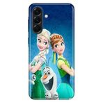 Senada Samsung Galaxy A56 (SM-A566B) ile Uyumlu Kılıf Desenli Kapak ElsaAnnaOlaf