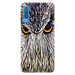 Senada Samsung Galaxy A7 2018 İle Uyumlu Kılıf Desenli Baskılı Silikon Baykuş Asil