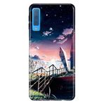 Senada Samsung Galaxy A7 2018 İle Uyumlu Kılıf Desenli Baskılı Silikon Empire State