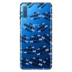 Senada Samsung Galaxy A7 2018 İle Uyumlu Kılıf Desenli Baskılı Silikon Hahaha