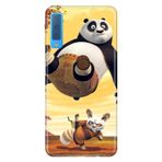 Senada Samsung Galaxy A7 2018 İle Uyumlu Kılıf Desenli Baskılı Silikon Kungfu Panda