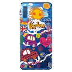 Senada Samsung Galaxy A7 2018 İle Uyumlu Kılıf Desenli Baskılı Silikon London Taxi