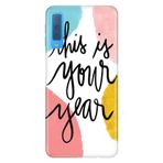 Senada Samsung Galaxy A7 2018 İle Uyumlu Kılıf Desenli Baskılı Silikon Your Year