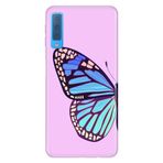 Senada Samsung Galaxy A7 2018 ile Uyumlu Kılıf Resimli Desenli Silikon Butterfly