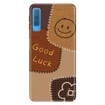 Senada Samsung Galaxy A7 2018 ile Uyumlu Kılıf Resimli Desenli Silikon Good Luck