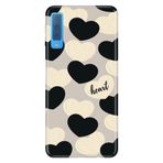 Senada Samsung Galaxy A7 2018 ile Uyumlu Kılıf Resimli Desenli Silikon Heart