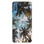 Senada Samsung Galaxy A7 2018 ile Uyumlu Kılıf Resimli Desenli Silikon Palmiye