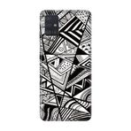 Senada Samsung Galaxy A71 İle Uyumlu Kılıf Desenli Resimli Hd Silikon Telefon Kabı Kapak - Siyah/Beyaz