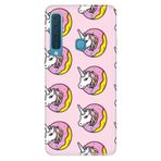 Senada Samsung Galaxy A9 2018 İle Uyumlu Kılıf Desenli Baskılı Silikon Unicorn Donut