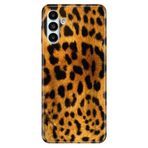 Senada Samsung Galaxy M14 İle Uyumlu Kılıf Silikon Desenli Resimli Uv Kapak Leopar Kürk