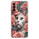 Senada Samsung Galaxy M34 ile Uyumlu Kılıf Resimli Desenli Silikon Canım Kedim