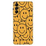Senada Samsung Galaxy M34 ile Uyumlu Kılıf Resimli Desenli Silikon Gülen Emoji