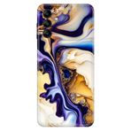 Senada Samsung Galaxy M34 ile Uyumlu Kılıf Resimli Desenli Silikon Lounge Mermer