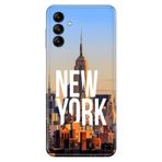 Senada Samsung Galaxy M34 ile Uyumlu Kılıf Resimli Desenli Silikon New York