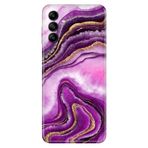 Senada Samsung Galaxy M34 ile Uyumlu Kılıf Resimli Desenli Silikon Pembe Ametist