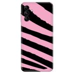 Senada Samsung Galaxy M34 ile Uyumlu Kılıf Resimli Desenli Silikon Pembe Siyah