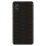 Senada Tcl L7 İle Uyumlu Kılıf 0.4Mm Lazer Kesim Desenli Silikon - Kedi Çizgi