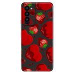 Senada Tecno Camon 18 İle Uyumlu Kılıf Colored Resimli Silikon Çikolatalı Çilek