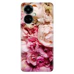 Senada Tecno Camon 19 Pro İle Uyumlu Kılıf Modern Tasarım Silikon Desenli Kuru Çiçek