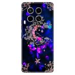 Senada Tecno Camon 30 İle Uyumlu Kılıf Telefon İle Uyumlu Kılıfı Baskılı Ayyıldız Neon Mandala