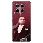 Senada Tecno Camon 30 İle Uyumlu Kılıf Telefon İle Uyumlu Kılıfı Baskılı M.K Atatürk