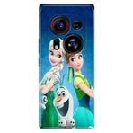 Senada Tecno Phantom X2 Pro ile Uyumlu Kılıf Desenli Cover Silikon ElsaAnnaOlaf